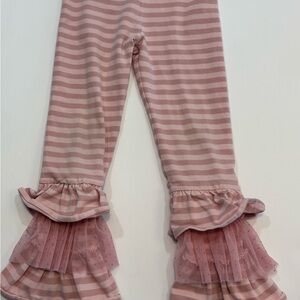 Matilda Jane Pink and Mauve Striped Leggings
